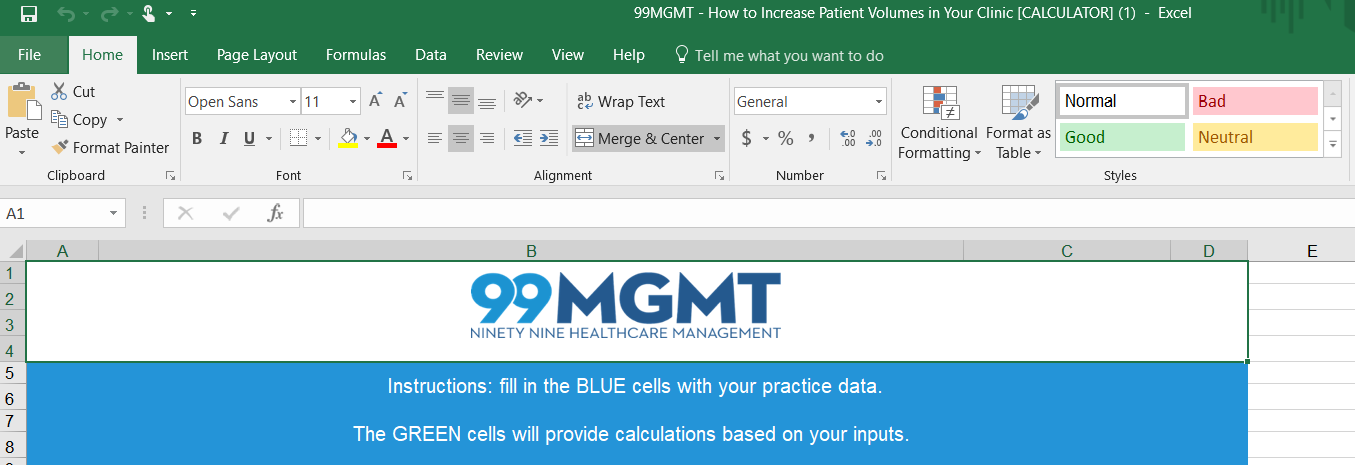 increase patient volumes calculator