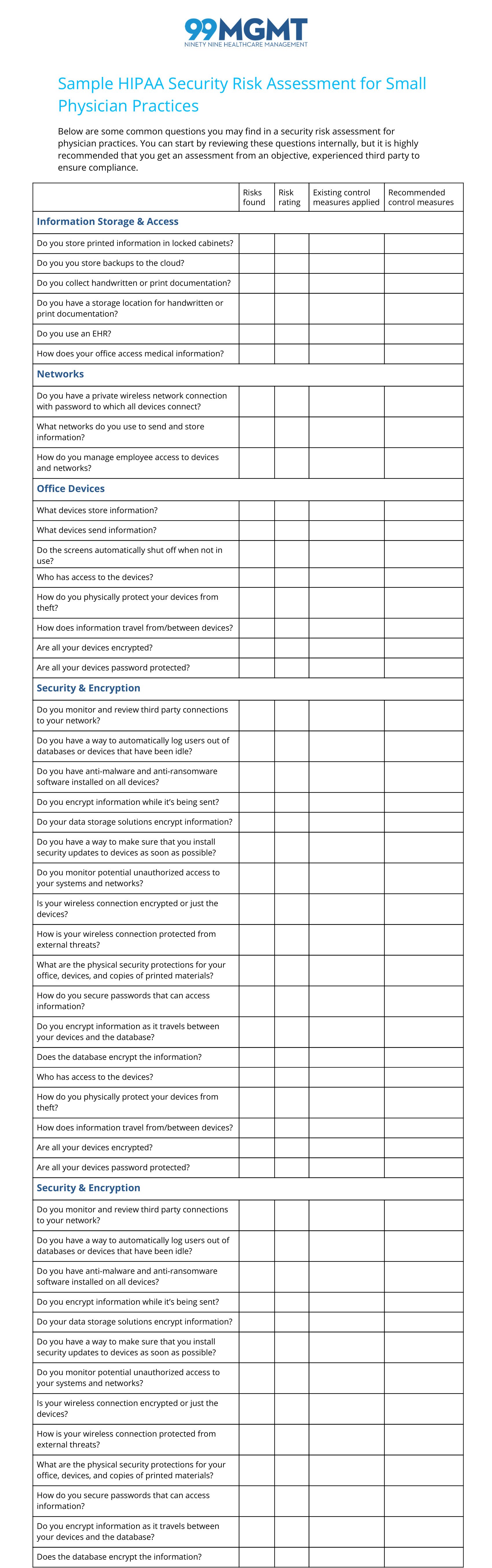 hipaa security risk assessment