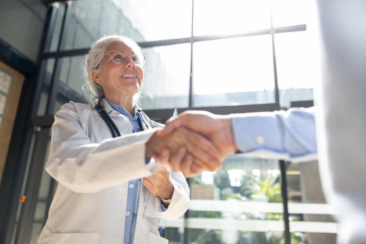 Doctors shaking hands Doctors shaking hands