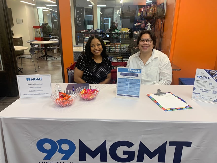 99MGMT at career expo